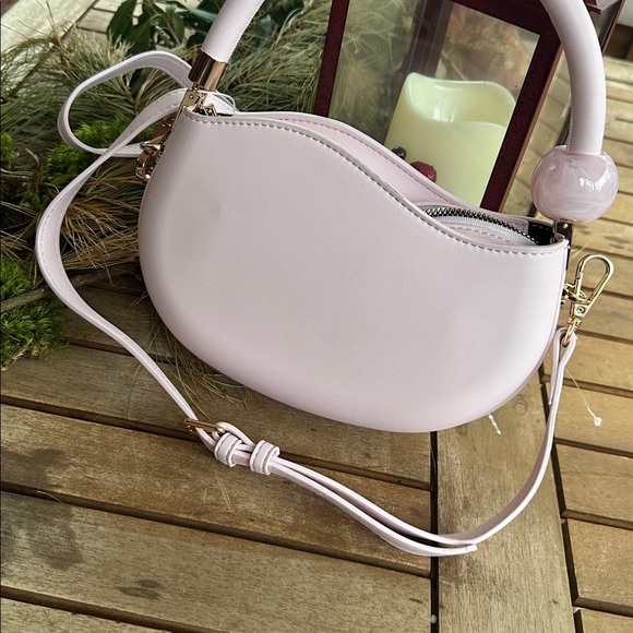 Anthropologie Melie Bianco pink handle and crossbody strap - Picture 2 of 4